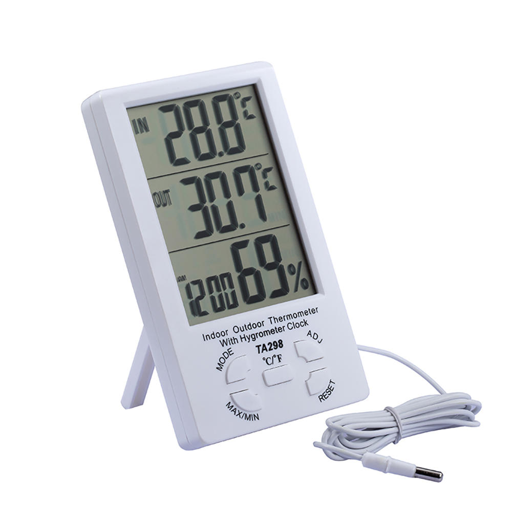 9.75 x 1.875 Indoor and Outdoor Thermometer with Hygrometer