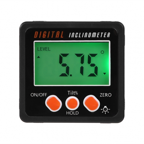 Digital Inclinometer Electronic Protractor Aluminum Alloy Shell Bevel Box Angle Gauge Meter Measuring tool