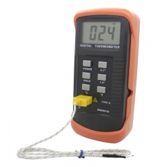 DM6801B Hight precision digital Thermometer With K-Type Thermocouple Single Sensors Data-Hold lcd display