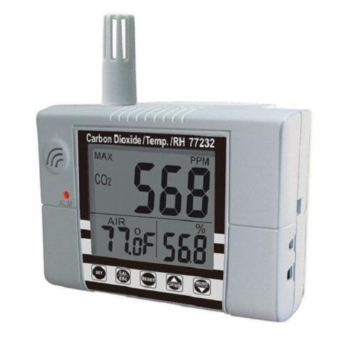 AZ 77232 CO2 Humidity Meter Indoor Air Quality Monitor with Relay Function