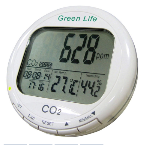 AZ 7787 Carbon Dioxide Indoor Air Quality & Temperature & Relative Humidity Monitor