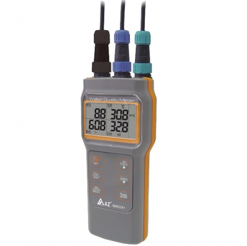AZ 86031 Waterproof IP 67 Combo Water Quality Tester-pH/COND./SALT/TDS/D.O