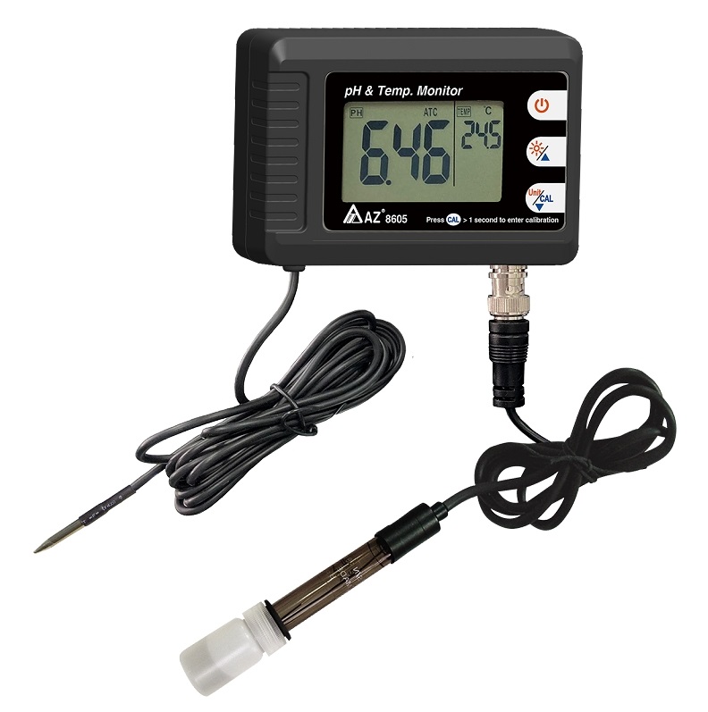 AZ 8605 Big Display Compact pH / Temperature Monitor,PH Meter