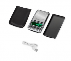 PS33A-300G 300g 0.01g Mini Jewelry Scale USB Charging Pocket Digital Scales 100g/200g/300g/500g 0.01g Precision Electronic Balance LCD Weight Scale