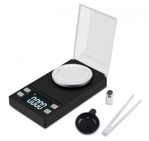 PS51A-100g 100g 0.001g Electronic Scales 0.001 LCD Digital Scale Jewelry Medicinal Herbs Portable Lab Weight Milligram Scale