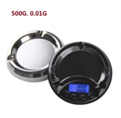 PS44A-500G 500g 0.01g Electronic Digital Scale Ashtray Pocket Jewelry Weighing Carat Balance LCD Display