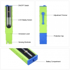 PH-061 Portable Pen-type Digital pH Meter Water Quality pH Tester