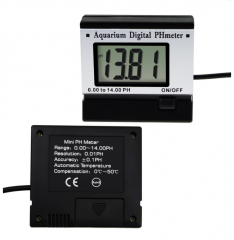 PH-025 Digital Online PH Monitor pH Meter Tester Monitor 0.00-14.00 with ATC for Hydroponics Aquarium