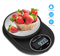 DS10A-5KG 5KG 0.1g Digital Kitchen Scale 11lb/5kg 0.1g Precision Food Diet Scale for Cooking Baking Multifunctional Measure Tools Stainless Steel