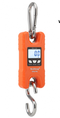 WH-C500 500KG Portable Digital Pocket LED Scale Weight High Precision Electronic Hook Weighing for Food Fishing Luggage