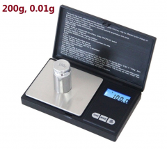 DS01A-200G 0.01g accuracy Digital kitchen Scale Jewelry Gold Balance Weight Gram LCD Pocket weighting Electronic Scales