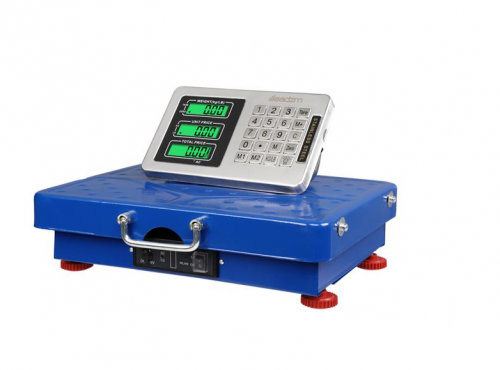 PS302A-200KG 200KG 441lbs Wireless LCD Display Personal Floor Postal Electronic Platform Scale Blue