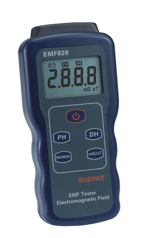 EMF828 The meter is used to measure low frequency electromagnetic waves of particular objects or devices. The unit is mG or uTesla. Detail The meter can inspect particular objects or devices radiate low frequency electromagnetic waves.It can use for powe
