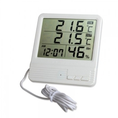 Indoor outdoor durable digital thermometer hygrometer with probe for home office factory CX-301A