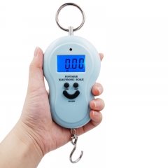 PS101B-50KG 50Kg 10g Portable Hanging Scale Digital Scale BackLight Electronic Fishing Weights Pocket Scale Luggage Scales Black