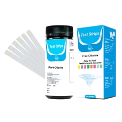 Free chlorine test strip 0-25mg/l （50strip/bottle）