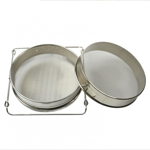 ST-01TN L Size Double-layer Stainless Steel Honey Sieve Filtration Bee Honey Filter Strainer Machine Tool Extractor Beekeeping Tools