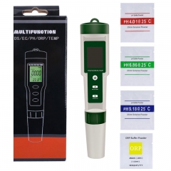 EZ-9910 5 in 1 ph/orp/tds/ec/temperature digital meter water quality tester for aquarium pool and sea water