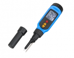 Digital Penetration PH Meter Dough Meat Vegetable Fruit Sauces Semi-solid PH Tester Acidimeter with Temperature Measurement