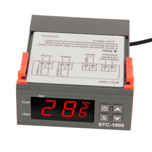 STC-1000 Digital Temperature Controller Thermostat with Probe -50~99C 220 V Aquarium w/Sensor All-Purpose