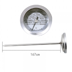 YH-S09 Ground compost stainless steel probe soil thermometer
