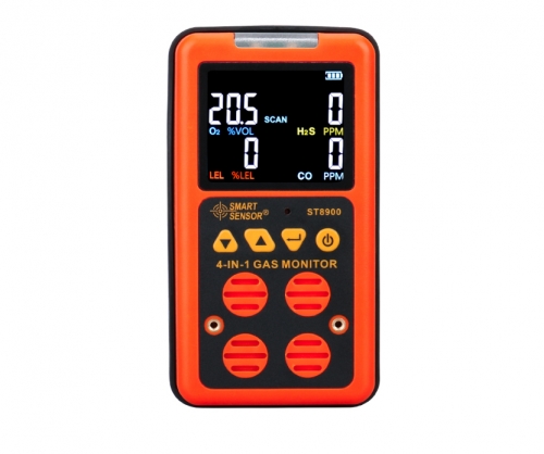 4 in 1 Multi Gas Detector Gas Monitor Oxygen n Sulfide H2S Carbon Monoxide CO Combustible Gas LEL gas analyzer meter