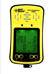 Multi Gas Monitor Handheld gas detector Oxygen O2 H2S Carbon Monoxide CO Combustible Gas 4 in 1 gas analyzer
