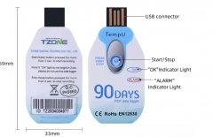 Temperature data logger for transport cold chain 90days Optional Storage High-Precision