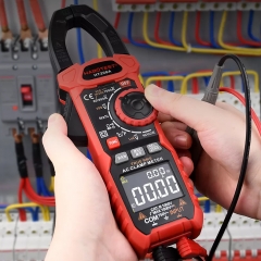 HT208A True RMS Digital Clamp Meter DC AC Current Voltage Ampere NCV Ohm Tester Clamp Multimeter