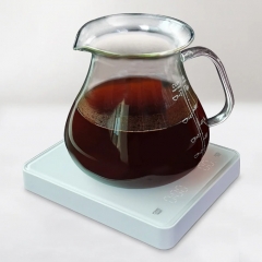 White Glass Platform USB Rechageable 3kg 0.1gram Digital Kitchen Scale For Coffee