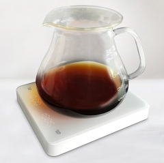 3kg 0.1gram Timer Function kitchen Scale PC Platform Digital White Mini Coffee Scale