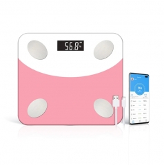 Black Glass Intelligent Home Digital Weight Scale With USB Charger body fat weighing Smart scale