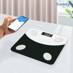 Black Glass Intelligent Home Digital Weight Scale With USB Charger body fat weighing Smart scale