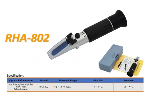 RHA-802 ATC IPA -23°-0° / 0-60 % v/v optical refractometer