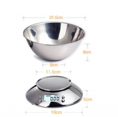 5KG/1g Stainless steel kitchen Electronic scale Baking scale