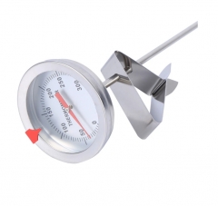 KT-40 12inch Long 0-300C Stainless Steel Cooking Probe Thermometer With Clip For Food Meat Homebrew Wine Kettle Professional Food Thermometer