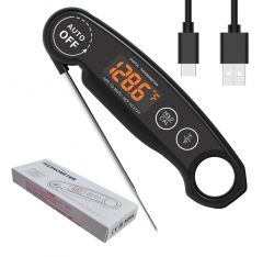 DDT-98 2022 NEW USB Charger Digital Instant Read Waterproof Meat Thermometer with Foldable Probe