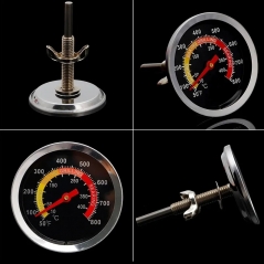 KT-38 Stainless Steel Barbecue BBQ Smoker Grill Thermometer Temperature Gauge 10-400℃