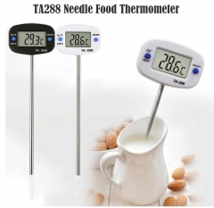 TA288 Food Thermometer Meat Temperature Meter Tester with Probe for Grilling Smoker BBQ Kitchen Food Thermometer