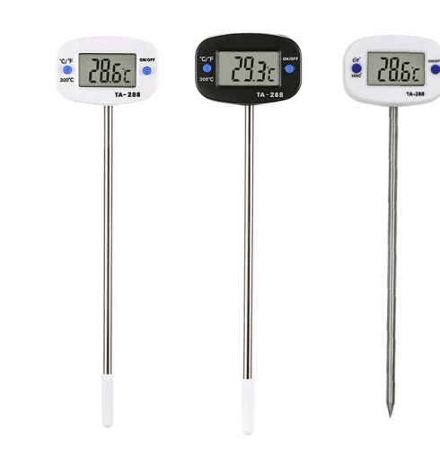 TA288 Food Thermometer Meat Temperature Meter Tester with Probe for Grilling Smoker BBQ Kitchen Food Thermometer