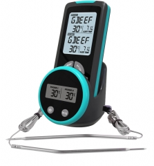 KT-106A Wireless Remote Digital Cooking Food Meat Thermometer with Probe for Smoker Grill BBQ Thermometer