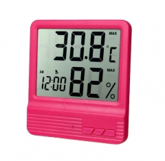 DT-41 24 hour clock displays the current time indoor temperature and humidity with clock