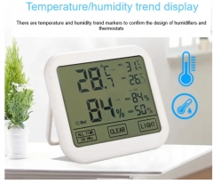 DT-24 NEW Luxury Portable Touch Screen Wall Mounted Backlight LCD MAX MIN Digital Thermometer