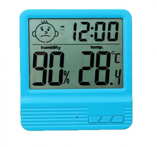 DT-38 Indoor Room LCD Digital Hygrometer Thermometer Baby Smile Face Household Temperature Humidity Meter