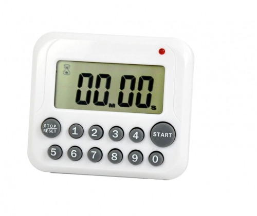 TM-154 Digitale Electrical Time Timer LCD School Sports Kitchen Cooking 12 Key Count Down Up Stopcontact Magnetic Coffee Alarm Clock