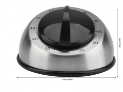 TM-145 60 Minutes Stainless Steel Kitchen Timer Mechanical Wind-Up Egg Timer Time Reminder Cooking Tools Kitchen