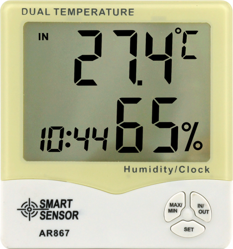 AR867 Humidity Temperature Meter -10℃~50℃( indoor) 	 20%RH~99%RH