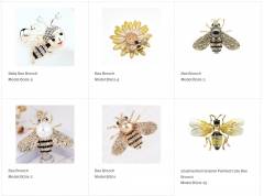 Fashion Enamel Painted Cute Bee Brooch