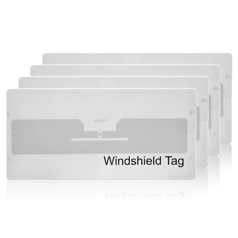 10 meters reading range disposable anti-tear RFID windshield tags