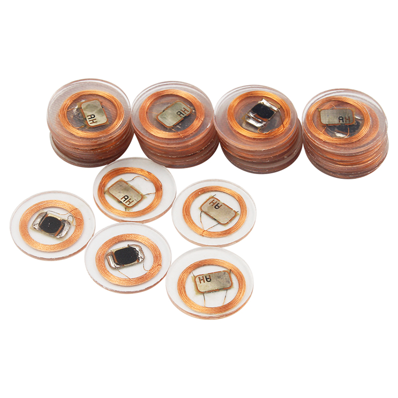Mini diameter 13mm TI2048 transparent RFID coin card